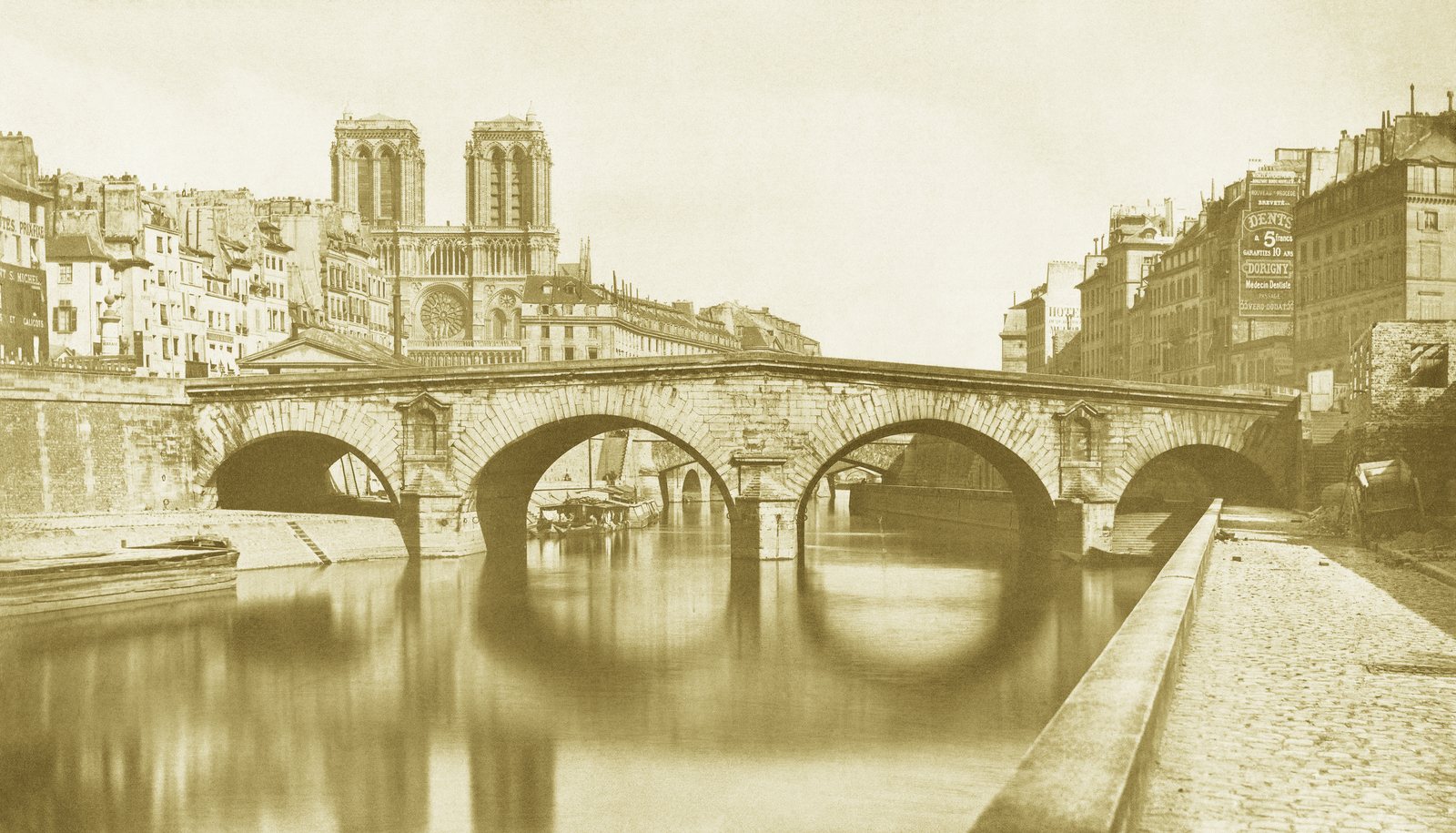 1857年に撮影された旧サン=ミシェル橋